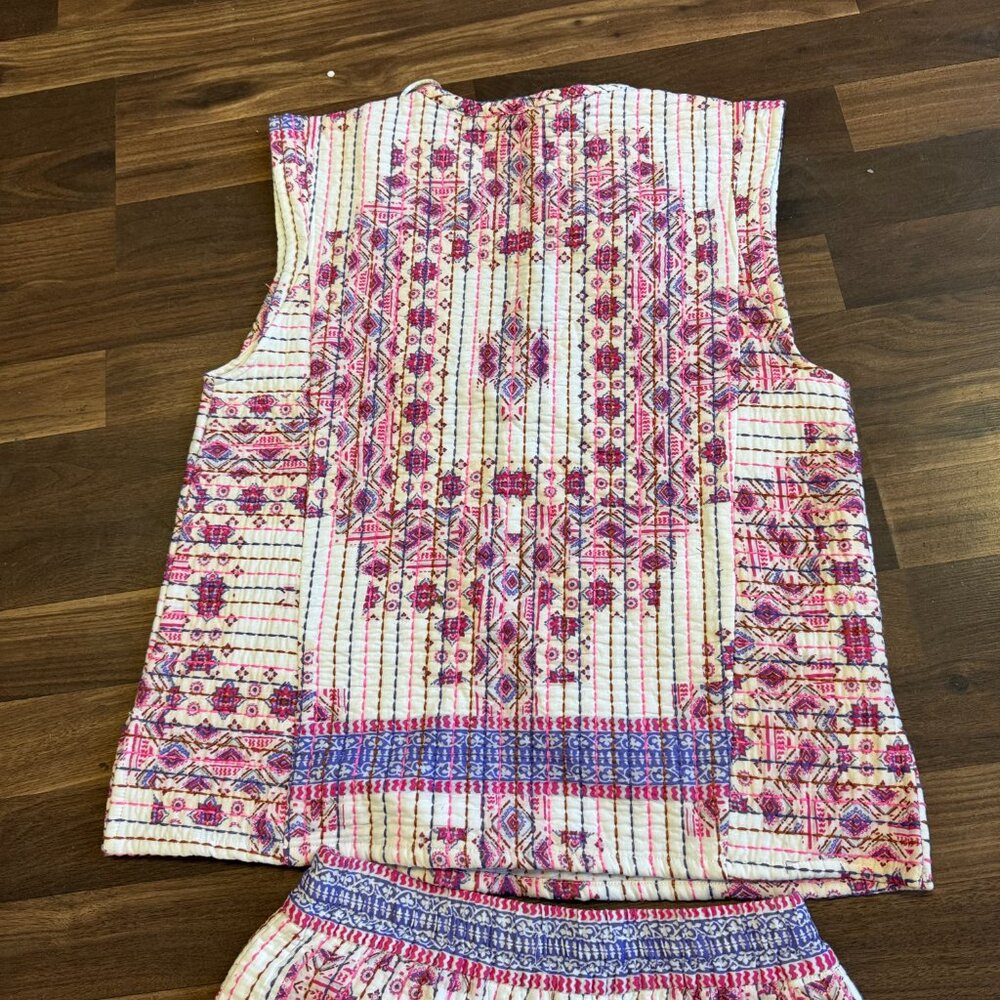 Zara Printed Quilted Matching Top And Bottom - image 3